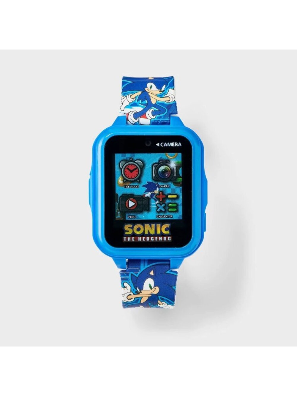 Sonic the Hedgehog Touchscreen Kids' Smart Watch w/ Silicone Strap & 6 Games - Picture 2 of 9